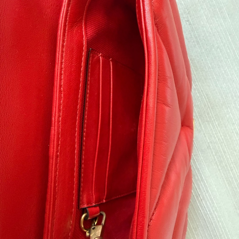 NWT Gucci Limited Edition Red Quilted Crossbody Bag w/ Slim Wallet - Picture 9 of 10